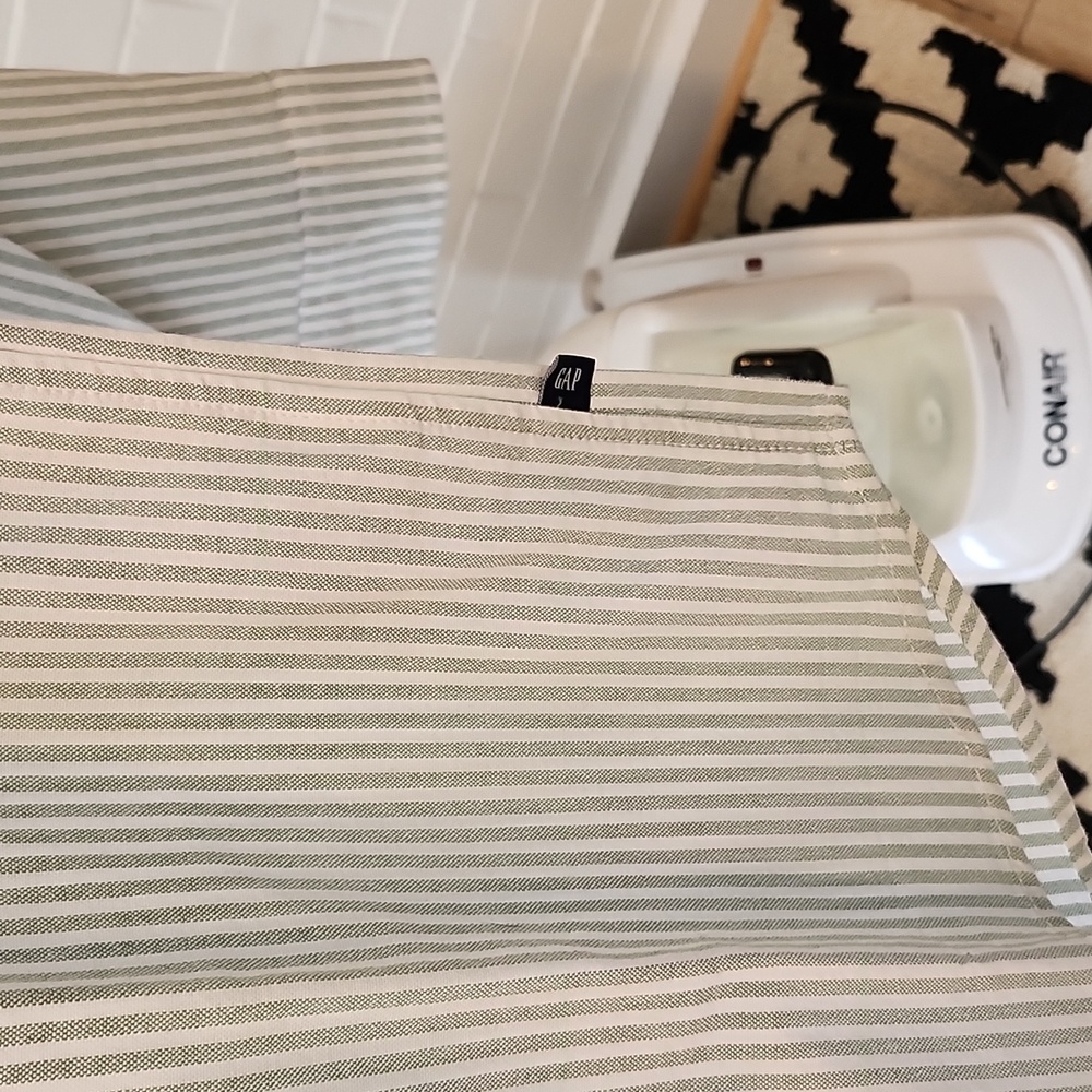 Gap striped Green Men's Shirt, medium - Picture 7 of 10